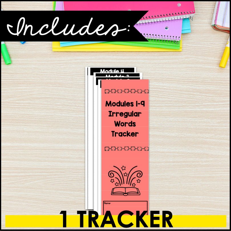 HMH Into Reading Structured Literacy Kindergarten Irregular Words Tracker - Teacher Jeanell