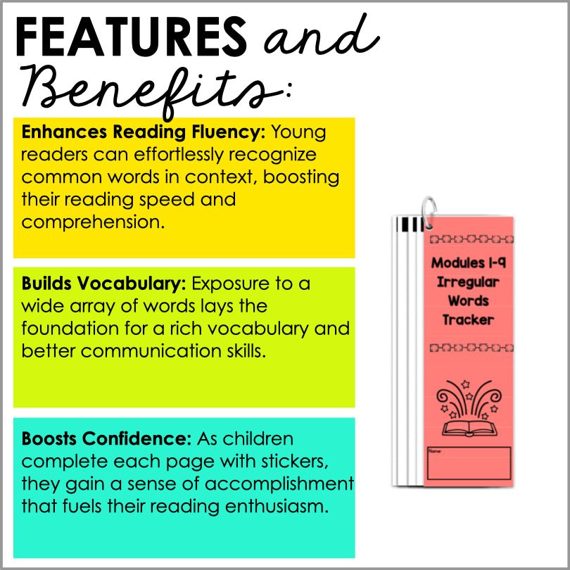 HMH Into Reading Structured Literacy Kindergarten Irregular Words Tracker - Teacher Jeanell