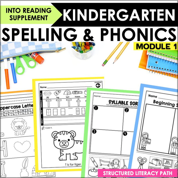 HMH Into Reading Structured Literacy Kindergarten Spelling and Phonics Module 1 - Teacher Jeanell