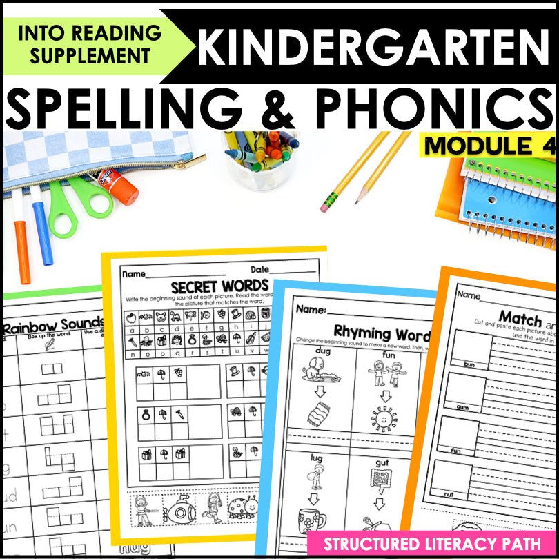 HMH Into Reading Structured Literacy Kindergarten Spelling and Phonics Module 4 - Teacher Jeanell