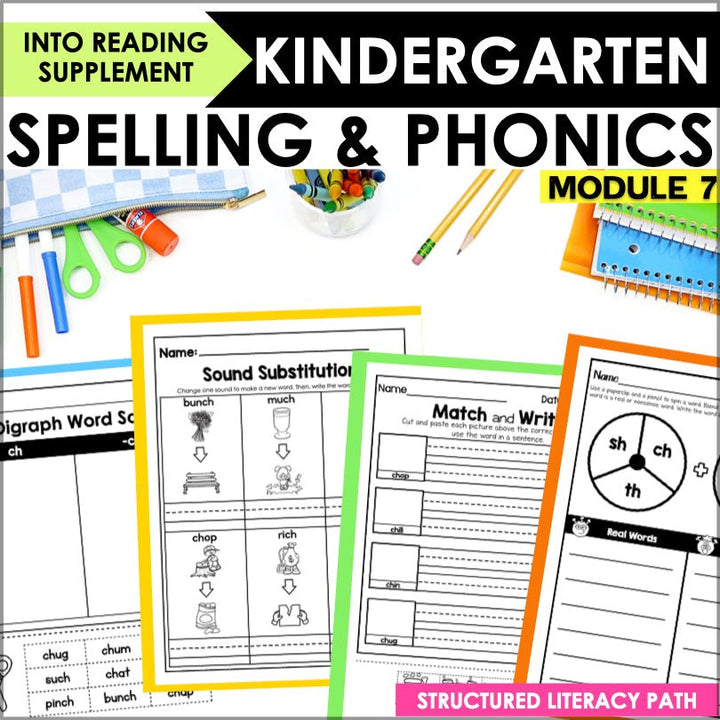 HMH Into Reading Structured Literacy Kindergarten Spelling and Phonics Module 7 - Teacher Jeanell