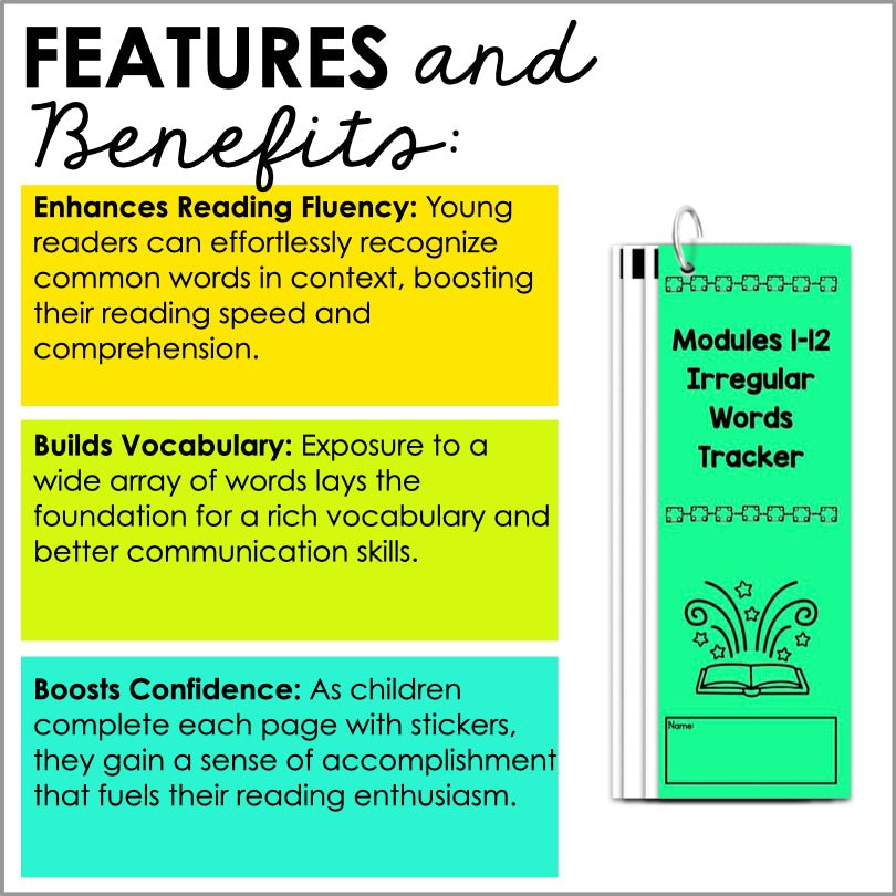 HMH Into Reading Structured Literacy Second Grade Irregular Words Tracker - Teacher Jeanell