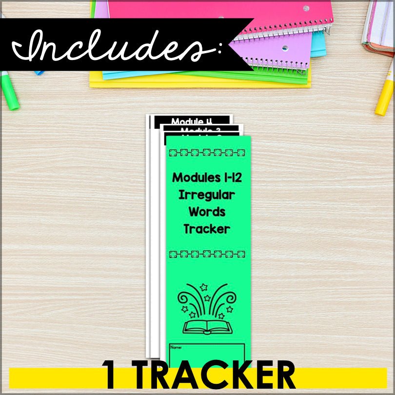 HMH Into Reading Structured Literacy Second Grade Irregular Words Tracker - Teacher Jeanell