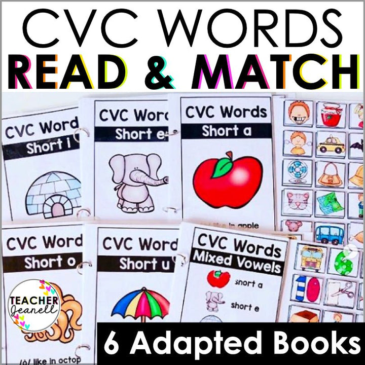 Interactive CVC Blending Books: Enhance Early Reading Skills - Teacher Jeanell