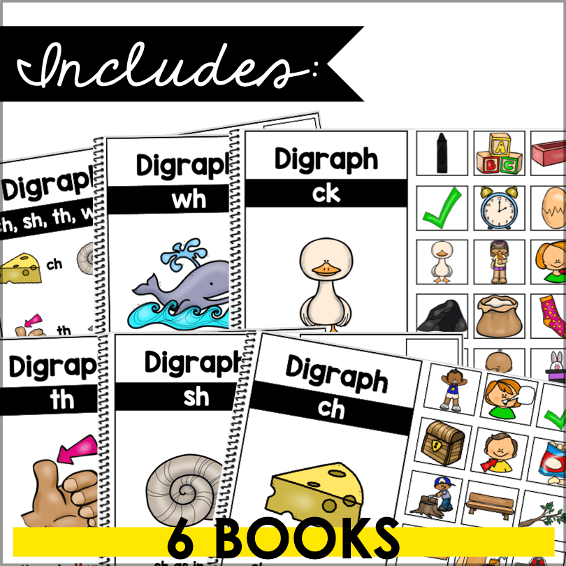Interactive Digraph Blending Books – Hands - On Phonics for Early Readers - Teacher Jeanell