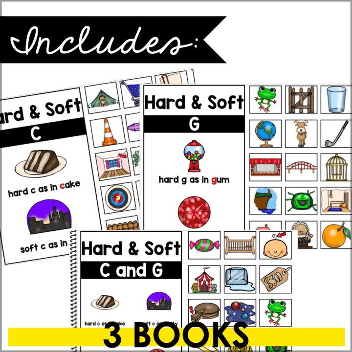 Interactive Hard & Soft C and G Phonics Blending Books – Boost Decoding & Reading Fluency - Teacher Jeanell