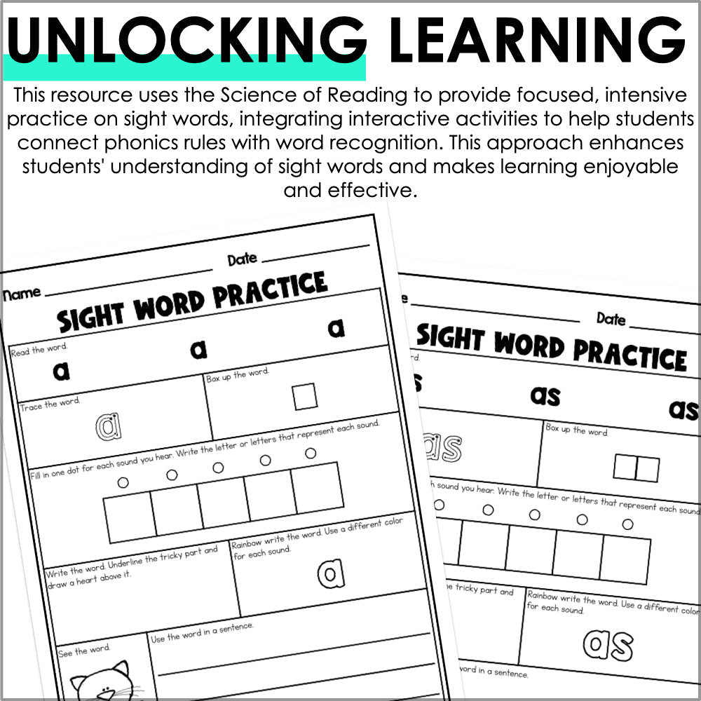 Into Reading Structured Literacy Kindergarten Irregular Words Modules 1 - 9 - Teacher Jeanell