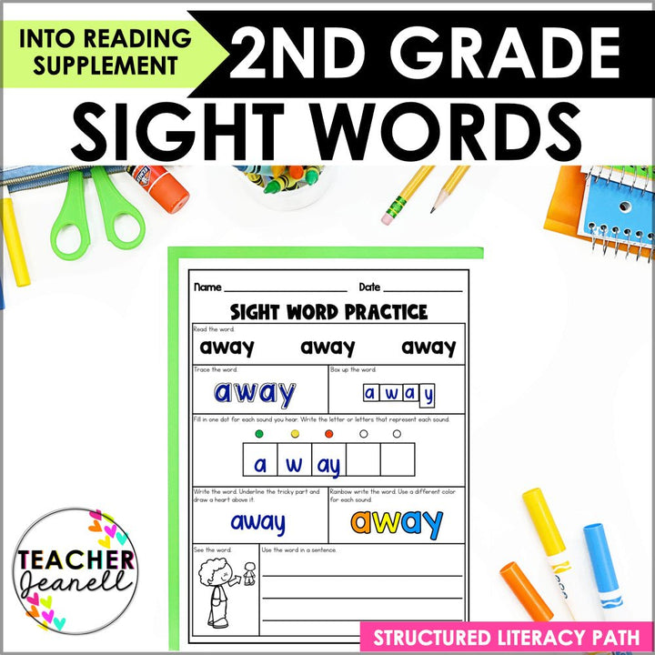 Into Reading Structured Literacy Second Grade Irregular Sight Words Modules 1 - 12 - Teacher Jeanell