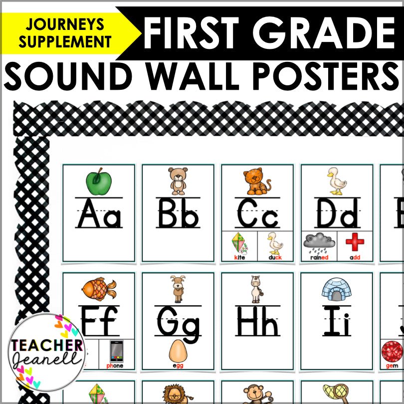 Journeys Sound Wall Posters Supplemental Resource - Teacher Jeanell