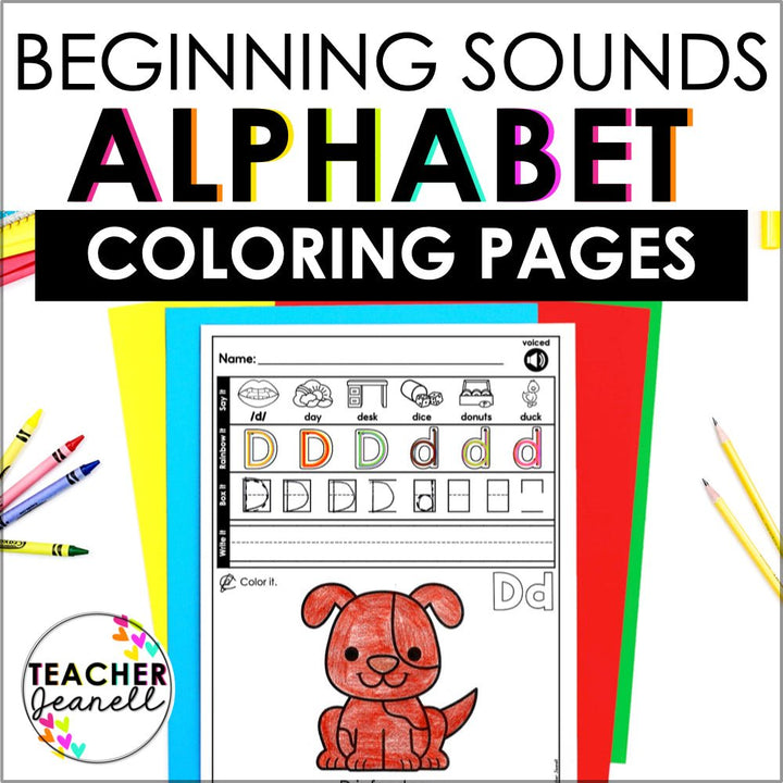Letters and Alphabet Coloring Pages - Teacher Jeanell