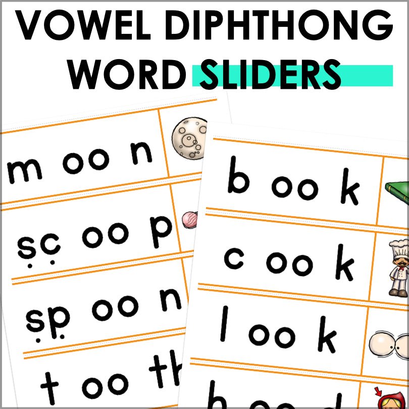 Master Diphthongs with Interactive Word Sliders for Early Reading Skills - Teacher Jeanell