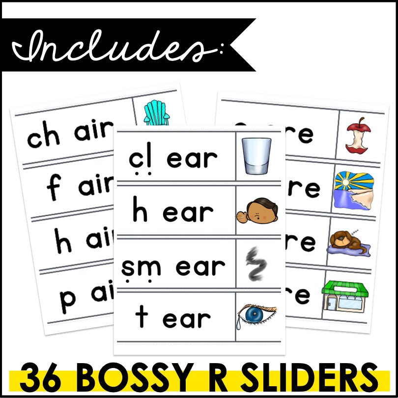 Master R - Controlled Vowels: Interactive Word Sliders for Phonics Mastery - Teacher Jeanell