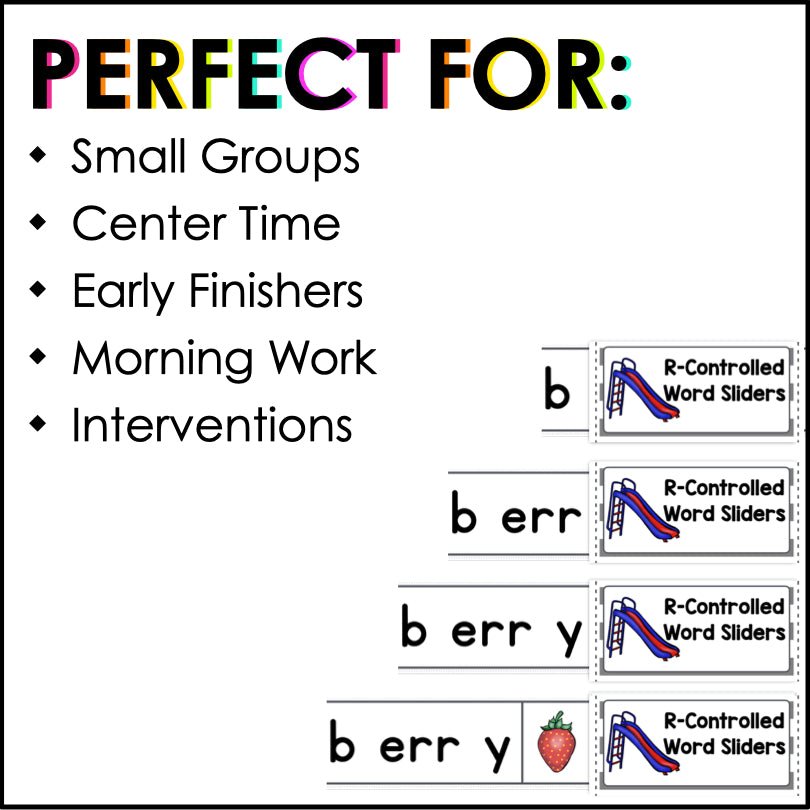 Master R - Controlled Vowels: Interactive Word Sliders for Phonics Mastery - Teacher Jeanell