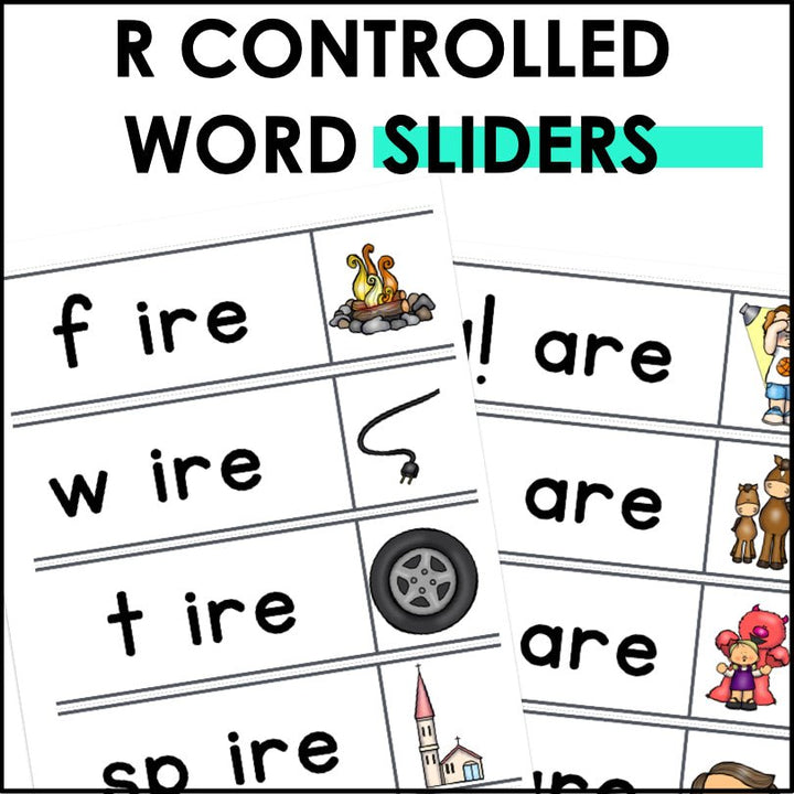 Master R - Controlled Vowels: Interactive Word Sliders for Phonics Mastery - Teacher Jeanell