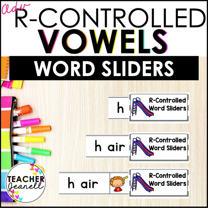 Master R - Controlled Vowels: Interactive Word Sliders for Phonics Mastery - Teacher Jeanell