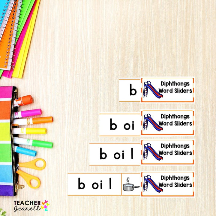 Phonics Word Slider Bundle | Build Early Reading Skills with Word Mapping - Teacher Jeanell
