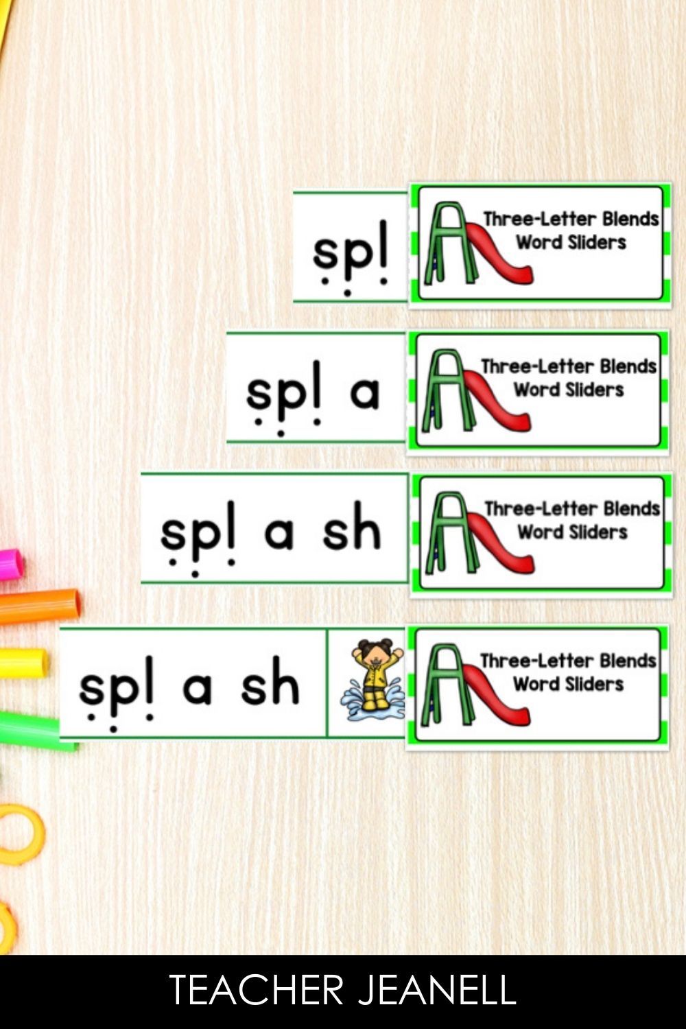 Phonics Word Slider Bundle | Build Early Reading Skills with Word Mapping - Teacher Jeanell