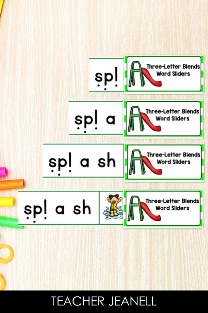 Phonics Word Slider Bundle | Build Early Reading Skills with Word Mapping - Teacher Jeanell