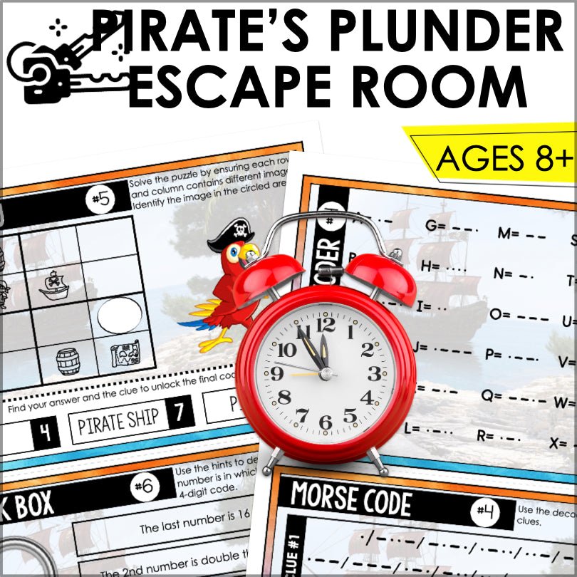 Pirate Escape Room Game| Printable Party Game - Teacher Jeanell