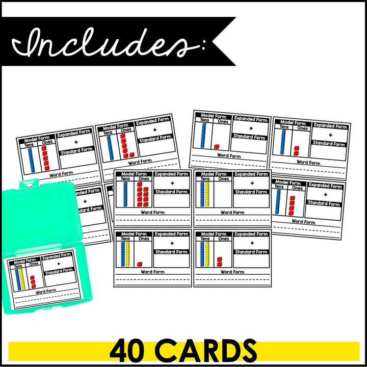 Place Value Task Cards - Expanded Form, Standard Form, and Word Form - Teacher Jeanell