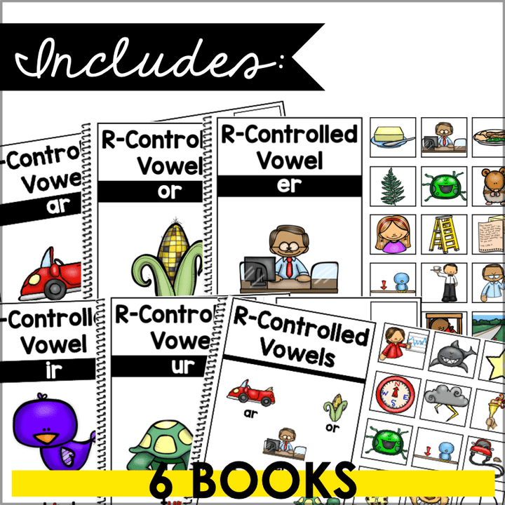 R - Controlled Vowel Blending Books | Phonics Matching Activities | Science of Reading - Teacher Jeanell