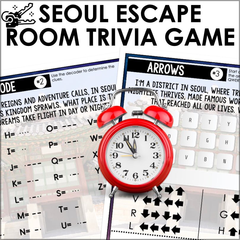 Seoul Escape Room Trivia Game for Kids - Teacher Jeanell