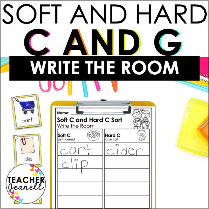 Soft & Hard C and G Write the Room Activity - Teacher Jeanell