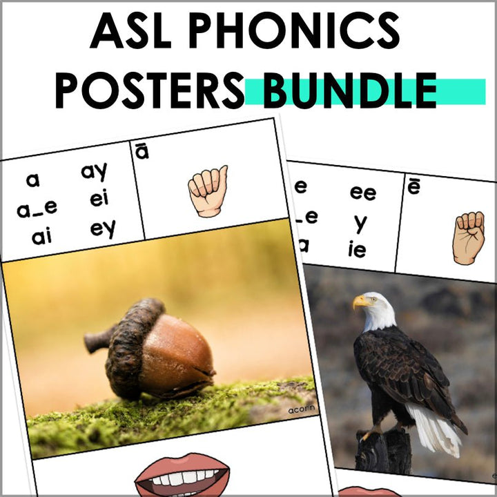 Sound Wall for ASL with Mouth Shapes and Real Photos - Teacher Jeanell