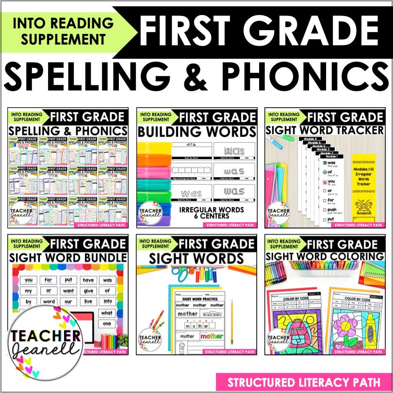 Structured Literacy HMH Into Reading 1st Grade - Phonics and Sight Words Bundle - Teacher Jeanell