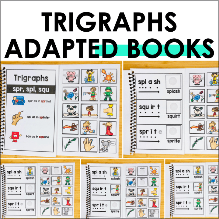 Three - Letter Consonant Blends | Phonics Blending Books for Early Readers| Trigraphs Practice - Teacher Jeanell