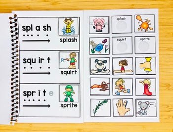 Three - Letter Consonant Blends | Phonics Blending Books for Early Readers| Trigraphs Practice - Teacher Jeanell