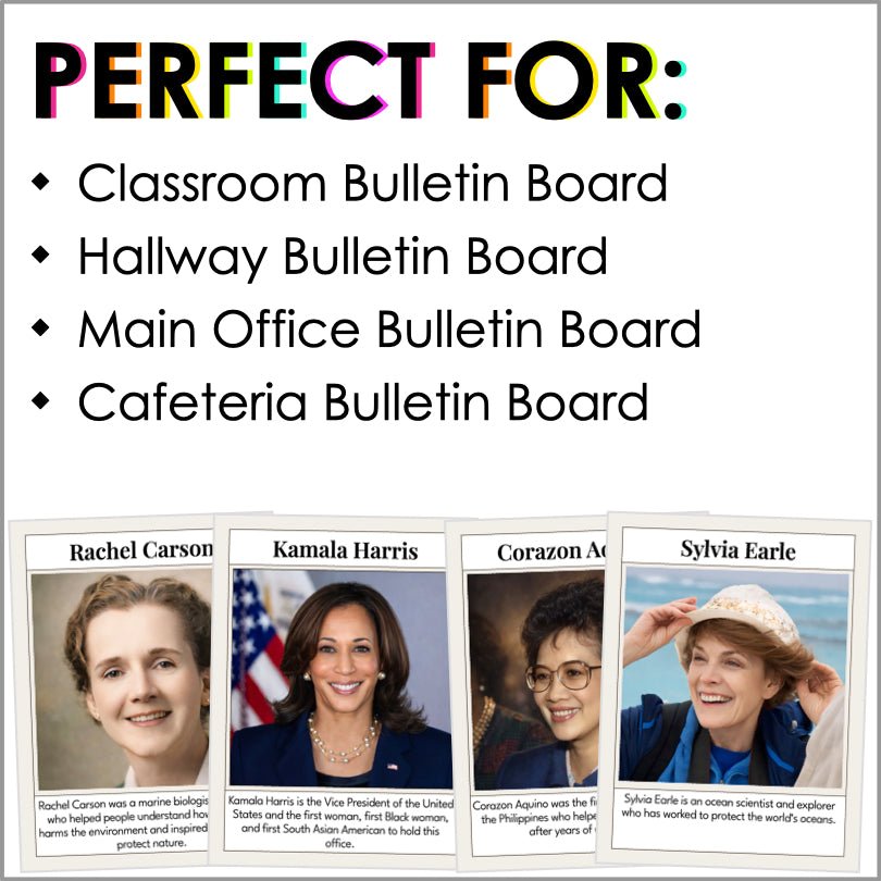 Women’s History Month Posters | Celebrate Inspiring Women & Their Achievements - Teacher Jeanell