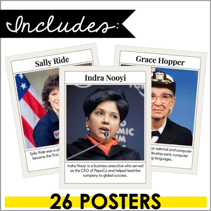 Women’s History Month Posters | Celebrate Inspiring Women & Their Achievements - Teacher Jeanell