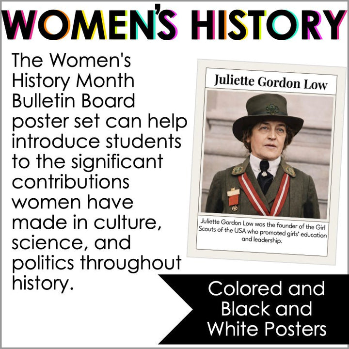 Women’s History Month Posters | Celebrate Inspiring Women & Their Achievements - Teacher Jeanell