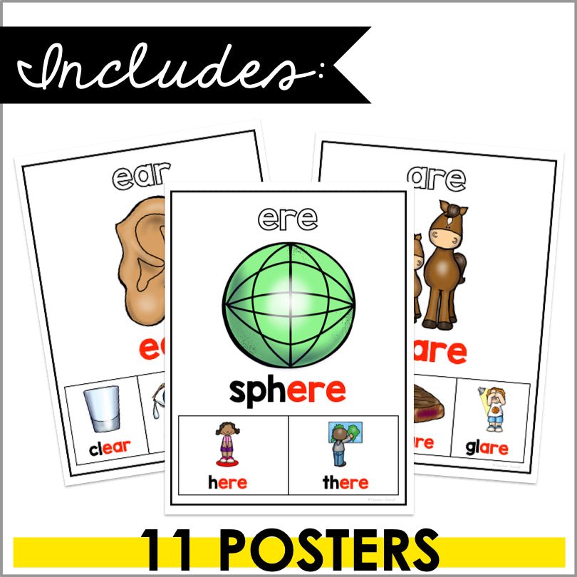 Advanced R-Controlled Vowel Posters - Teacher Jeanell