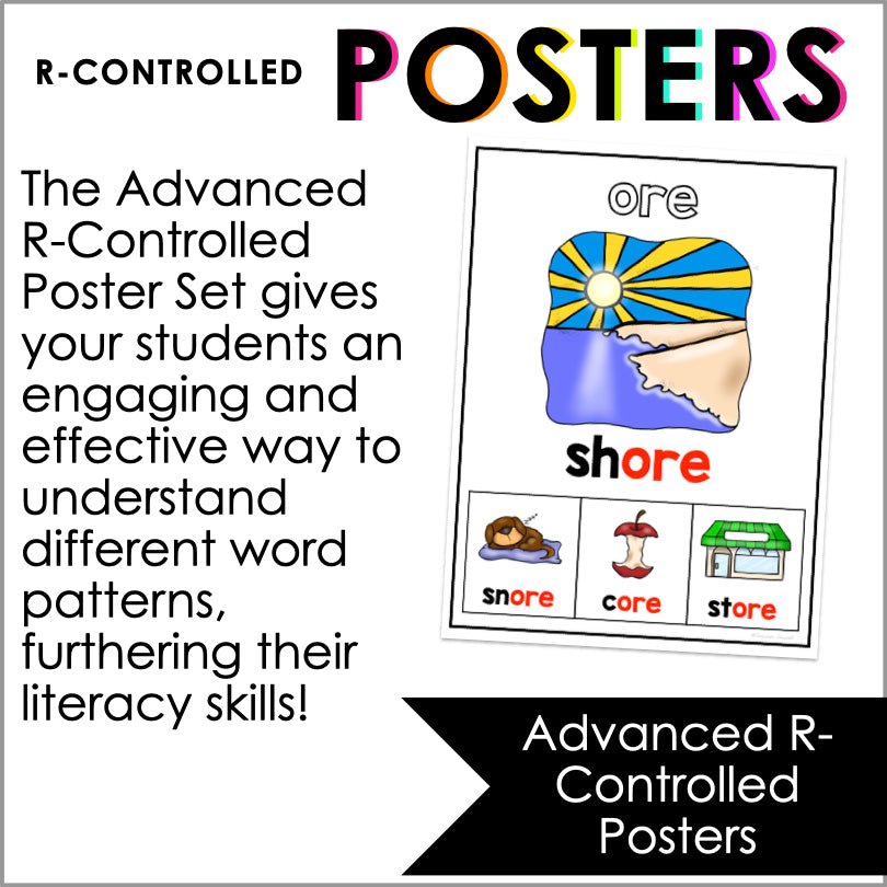Advanced R-Controlled Vowel Posters - Teacher Jeanell