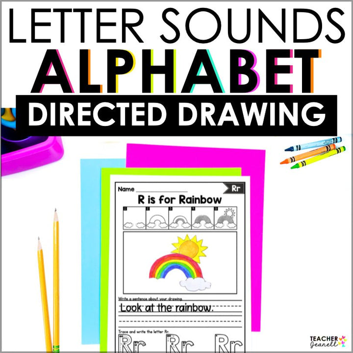 Alphabet Directed Drawing - Teacher Jeanell