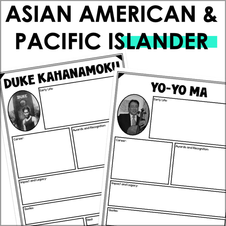 Asian American and Pacific Islander (AAPI) Research Project - Teacher Jeanell