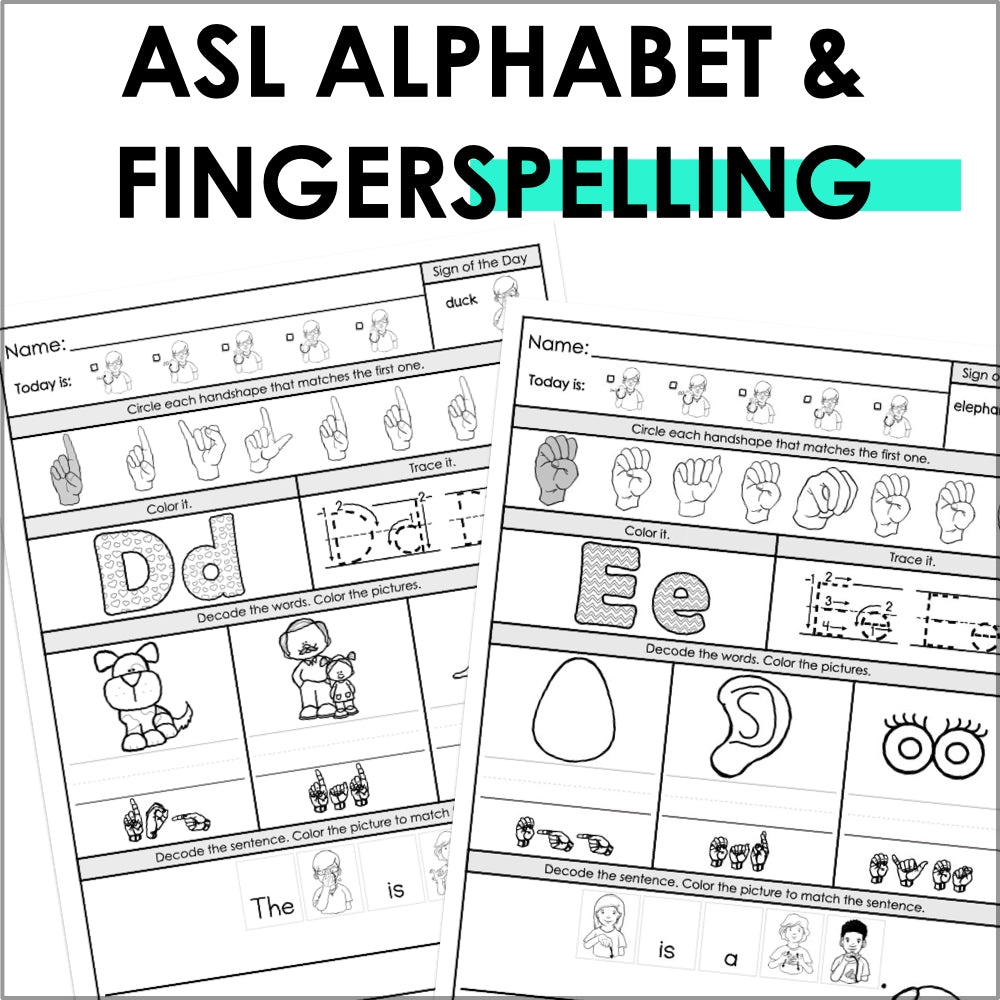 ASL Alphabet and Fingerspelling Level 2 - Teacher Jeanell