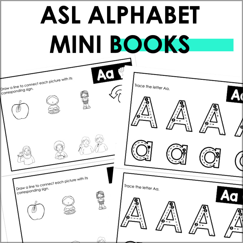 Abc First Sign Language Book ASL Alphabet Books for Learning Sign Language Letters and Words ...