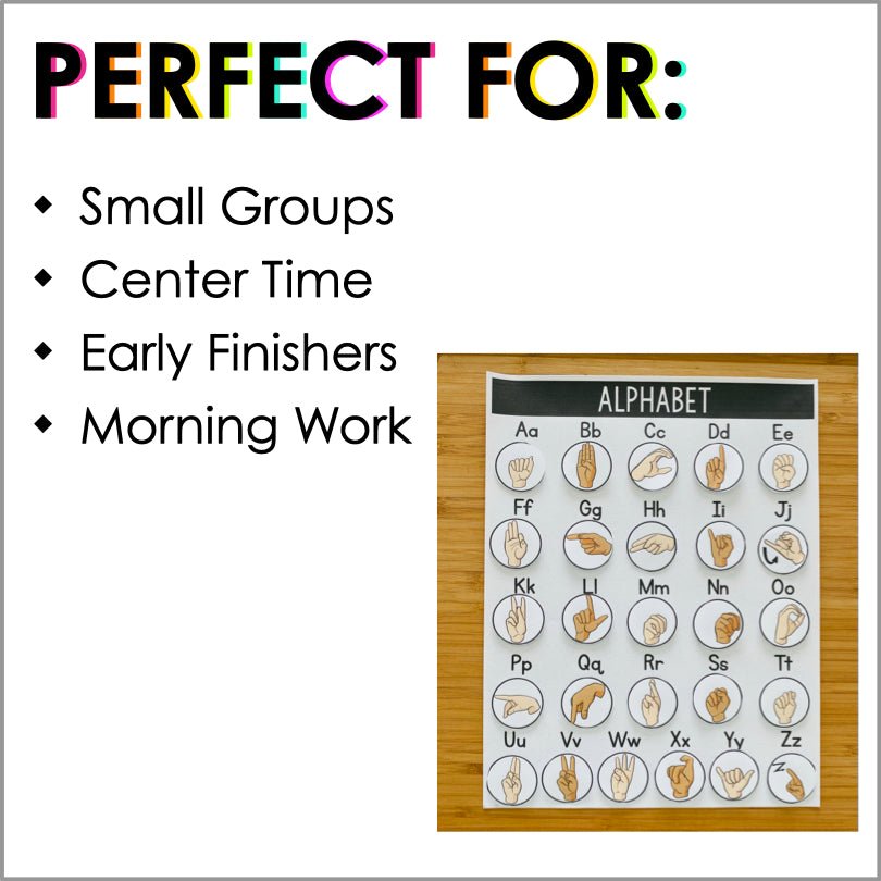 ASL Alphabet File Folder Activity for Fun Sign Language Learning ...