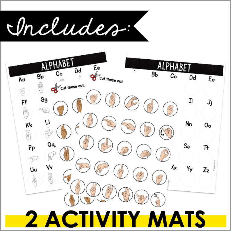 ASL Alphabet File Folder Activity for Fun Sign Language Learning ...