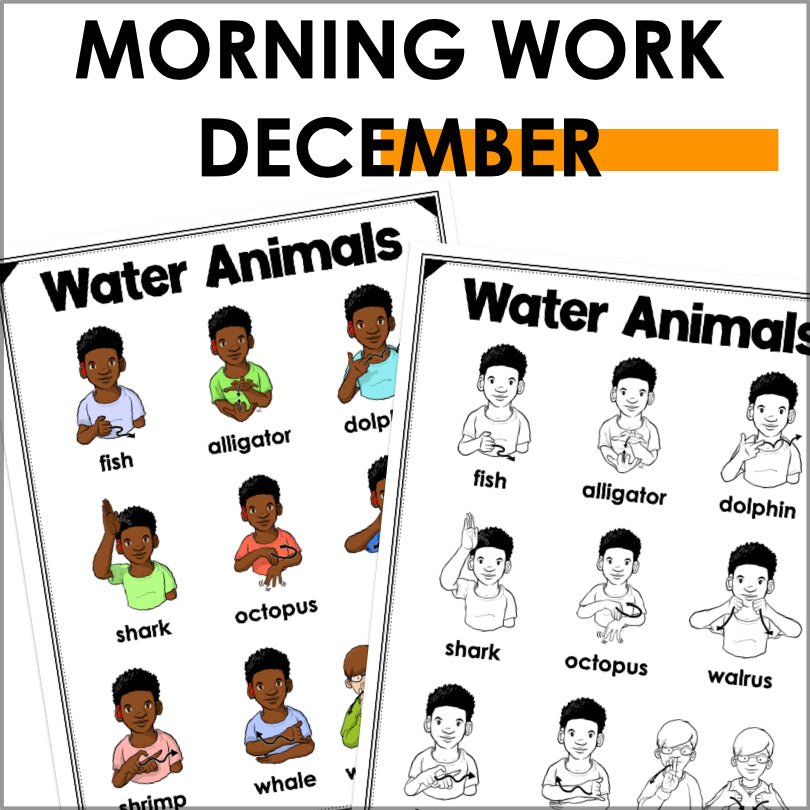 ASL Daily Practice - December ASL Morning Work β Teacher Jeanell