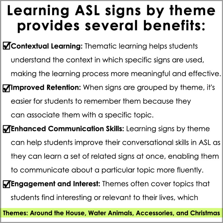 ASL Daily Practice - December ASL Morning Work - Teacher Jeanell