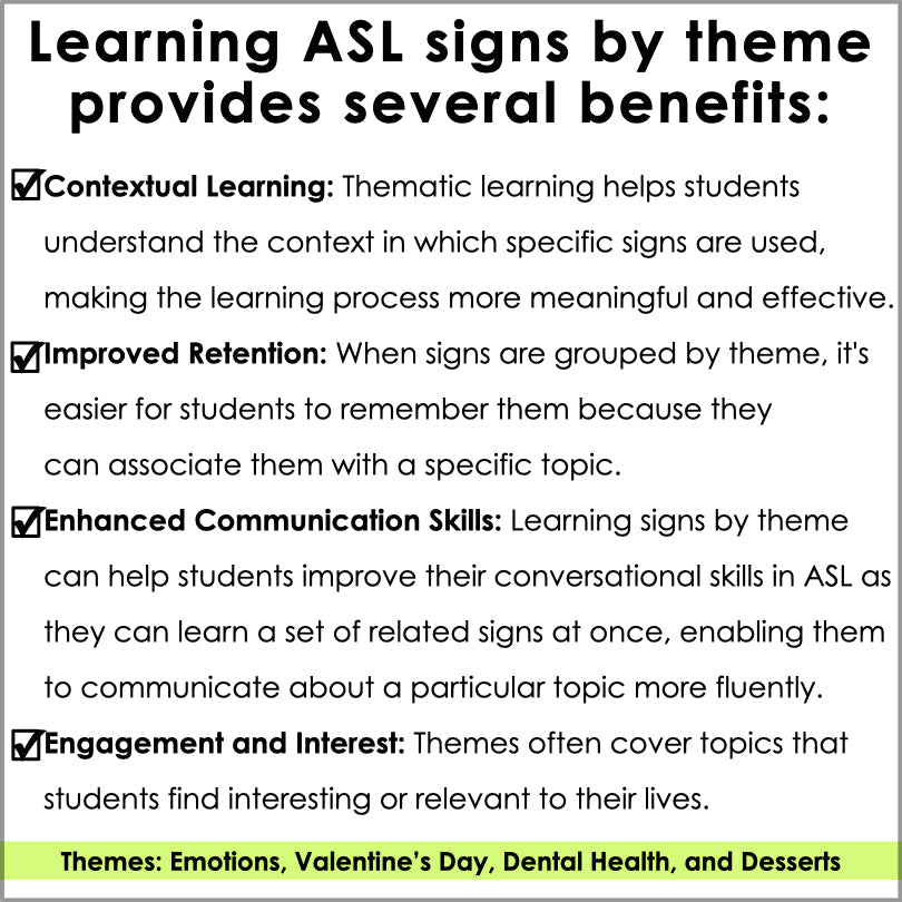 ASL Daily Practice - February ASL Morning Work - Teacher Jeanell