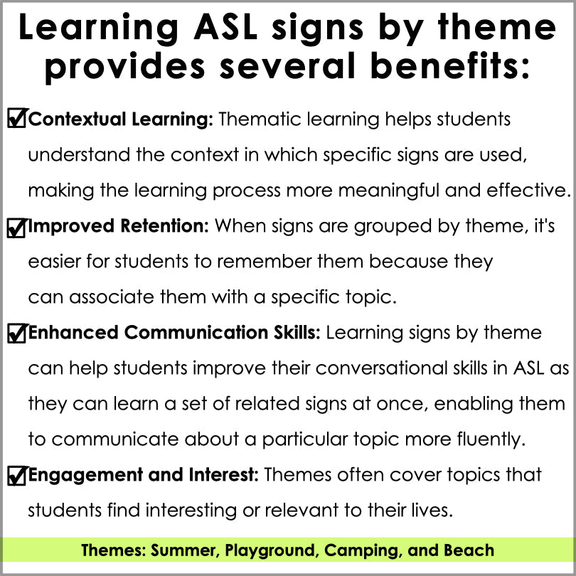 ASL Daily Practice - June ASL Morning Work - Teacher Jeanell