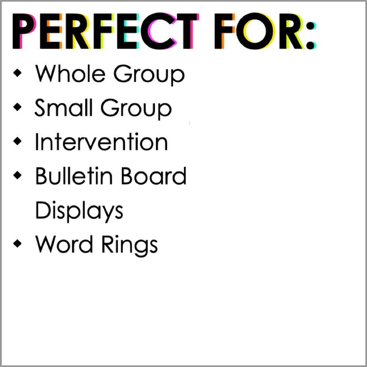 ASL Playtime Word Wall Cards - Teacher Jeanell