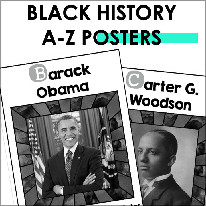 Black History Month Alphabet Posters - Teacher Jeanell