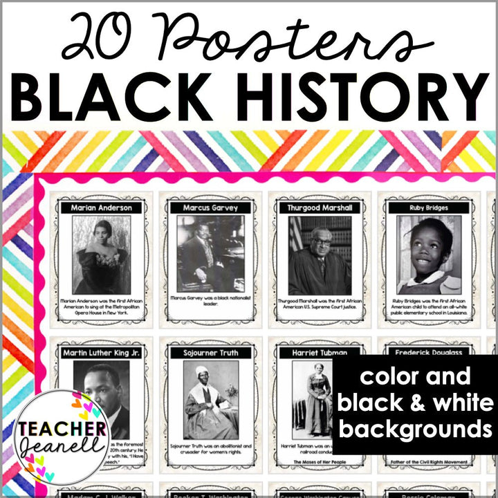Black History Month Posters - Teacher Jeanell