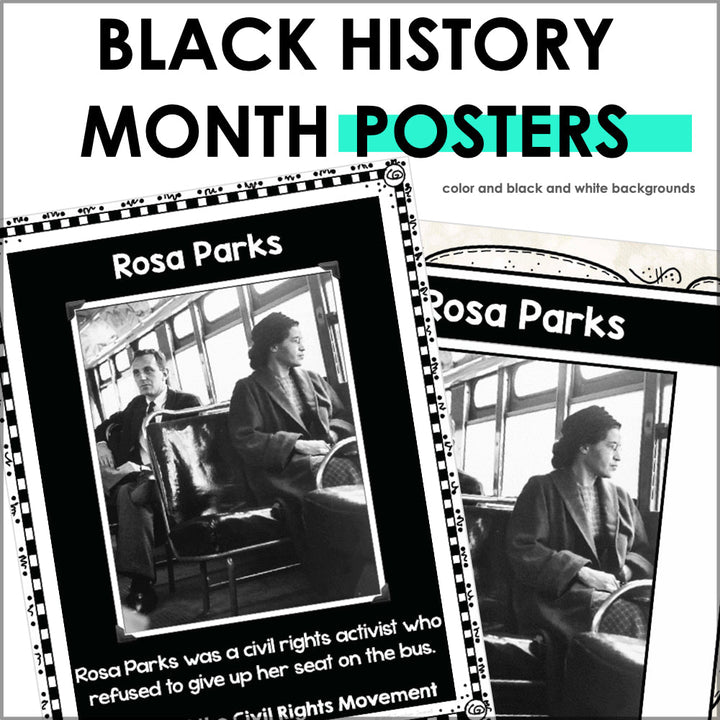 Black History Month Posters - Teacher Jeanell